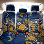 Personalized West Coast Eagles Back Car Seat Cover Aboriginal Dot Painting Graffiti Style