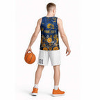 Personalized West Coast Eagles Basketball Jersey Aboriginal Dot Painting Graffiti Style