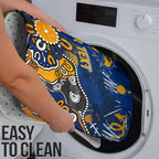 Personalized West Coast Eagles Bathroom Set Aboriginal Dot Painting Graffiti Style
