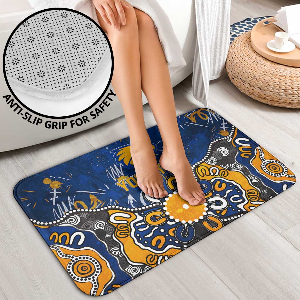 Personalized West Coast Eagles Bathroom Set Aboriginal Dot Painting Graffiti Style