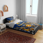 Personalized West Coast Eagles Bedding Set Aboriginal Dot Painting Graffiti Style