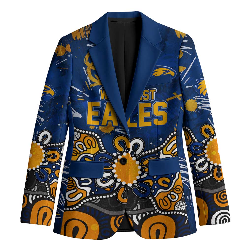 Personalized West Coast Eagles Blazer Aboriginal Dot Painting Graffiti Style