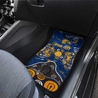 Personalized West Coast Eagles Car Mats Aboriginal Dot Painting Graffiti Style