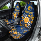 Personalized West Coast Eagles Car Seat Cover Aboriginal Dot Painting Graffiti Style