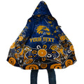 Personalized West Coast Eagles Cloak Aboriginal Dot Painting Graffiti Style