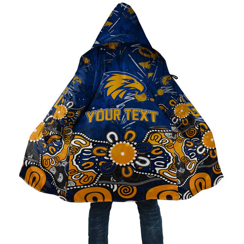 Personalized West Coast Eagles Cloak Aboriginal Dot Painting Graffiti Style