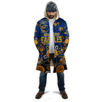 Personalized West Coast Eagles Cloak Aboriginal Dot Painting Graffiti Style