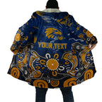 Personalized West Coast Eagles Cloak Aboriginal Dot Painting Graffiti Style