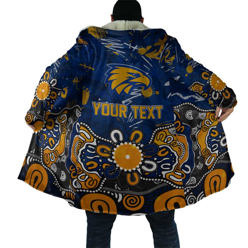 Personalized West Coast Eagles Cloak Aboriginal Dot Painting Graffiti Style