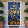 Personalized West Coast Eagles Door Cover Aboriginal Dot Painting Graffiti Style