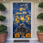 Personalized West Coast Eagles Door Cover Aboriginal Dot Painting Graffiti Style