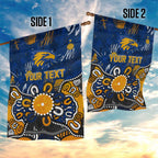 Personalized West Coast Eagles Garden Flag Aboriginal Dot Painting Graffiti Style
