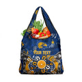 Personalized West Coast Eagles Grocery Bag Aboriginal Dot Painting Graffiti Style