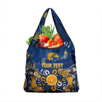 Personalized West Coast Eagles Grocery Bag Aboriginal Dot Painting Graffiti Style