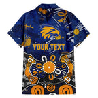 Personalized West Coast Eagles Hawaiian Shirt Aboriginal Dot Painting Graffiti Style