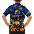 Personalized West Coast Eagles Hawaiian Shirt Aboriginal Dot Painting Graffiti Style