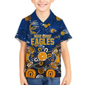 Personalized West Coast Eagles Kid Hawaiian Shirt Aboriginal Dot Painting Graffiti Style