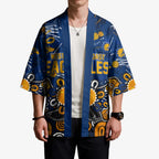 Personalized West Coast Eagles Kimono Aboriginal Dot Painting Graffiti Style