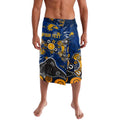 Personalized West Coast Eagles Lavalava Aboriginal Dot Painting Graffiti Style