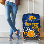 Personalized West Coast Eagles Luggage Cover Aboriginal Dot Painting Graffiti Style