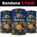 Personalized West Coast Eagles Neck Gaiter Aboriginal Dot Painting Graffiti Style