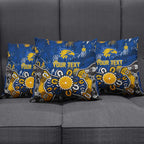 Personalized West Coast Eagles Pillow Cover Aboriginal Dot Painting Graffiti Style