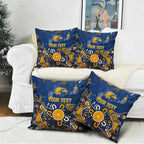 Personalized West Coast Eagles Pillow Cover Aboriginal Dot Painting Graffiti Style