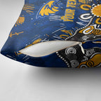 Personalized West Coast Eagles Pillow Cover Aboriginal Dot Painting Graffiti Style