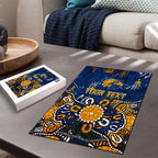 Personalized West Coast Eagles Puzzle Aboriginal Dot Painting Graffiti Style