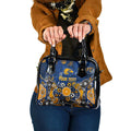 Personalized West Coast Eagles Shoulder Handbag Aboriginal Dot Painting Graffiti Style