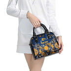 Personalized West Coast Eagles Shoulder Handbag Aboriginal Dot Painting Graffiti Style