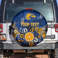 Personalized West Coast Eagles Spare Tire Cover Aboriginal Dot Painting Graffiti Style