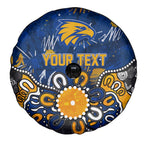 Personalized West Coast Eagles Spare Tire Cover Aboriginal Dot Painting Graffiti Style