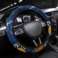 West Coast Eagles Steering Wheel Cover Aboriginal Dot Painting Graffiti Style