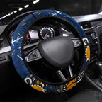 West Coast Eagles Steering Wheel Cover Aboriginal Dot Painting Graffiti Style