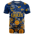 Personalized West Coast Eagles T Shirt Aboriginal Dot Painting Graffiti Style