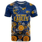 Personalized West Coast Eagles T Shirt Aboriginal Dot Painting Graffiti Style