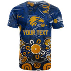 Personalized West Coast Eagles T Shirt Aboriginal Dot Painting Graffiti Style