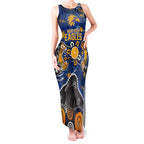 Personalized West Coast Eagles Tank Maxi Dress Aboriginal Dot Painting Graffiti Style
