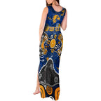 Personalized West Coast Eagles Tank Maxi Dress Aboriginal Dot Painting Graffiti Style