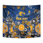 Personalized West Coast Eagles Tapestry Aboriginal Dot Painting Graffiti Style