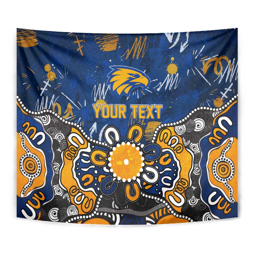 Personalized West Coast Eagles Tapestry Aboriginal Dot Painting Graffiti Style
