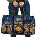 Personalized West Coast Eagles Travel Bag Aboriginal Dot Painting Graffiti Style