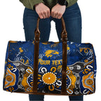 Personalized West Coast Eagles Travel Bag Aboriginal Dot Painting Graffiti Style