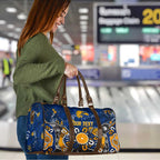 Personalized West Coast Eagles Travel Bag Aboriginal Dot Painting Graffiti Style