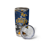 Personalized West Coast Eagles Tumbler Cup Aboriginal Dot Painting Graffiti Style
