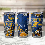 Personalized West Coast Eagles Tumbler Cup Aboriginal Dot Painting Graffiti Style