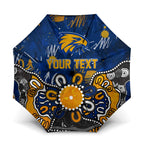 Personalized West Coast Eagles Umbrella Aboriginal Dot Painting Graffiti Style