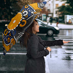 Personalized West Coast Eagles Umbrella Aboriginal Dot Painting Graffiti Style