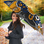 Personalized West Coast Eagles Umbrella Aboriginal Dot Painting Graffiti Style